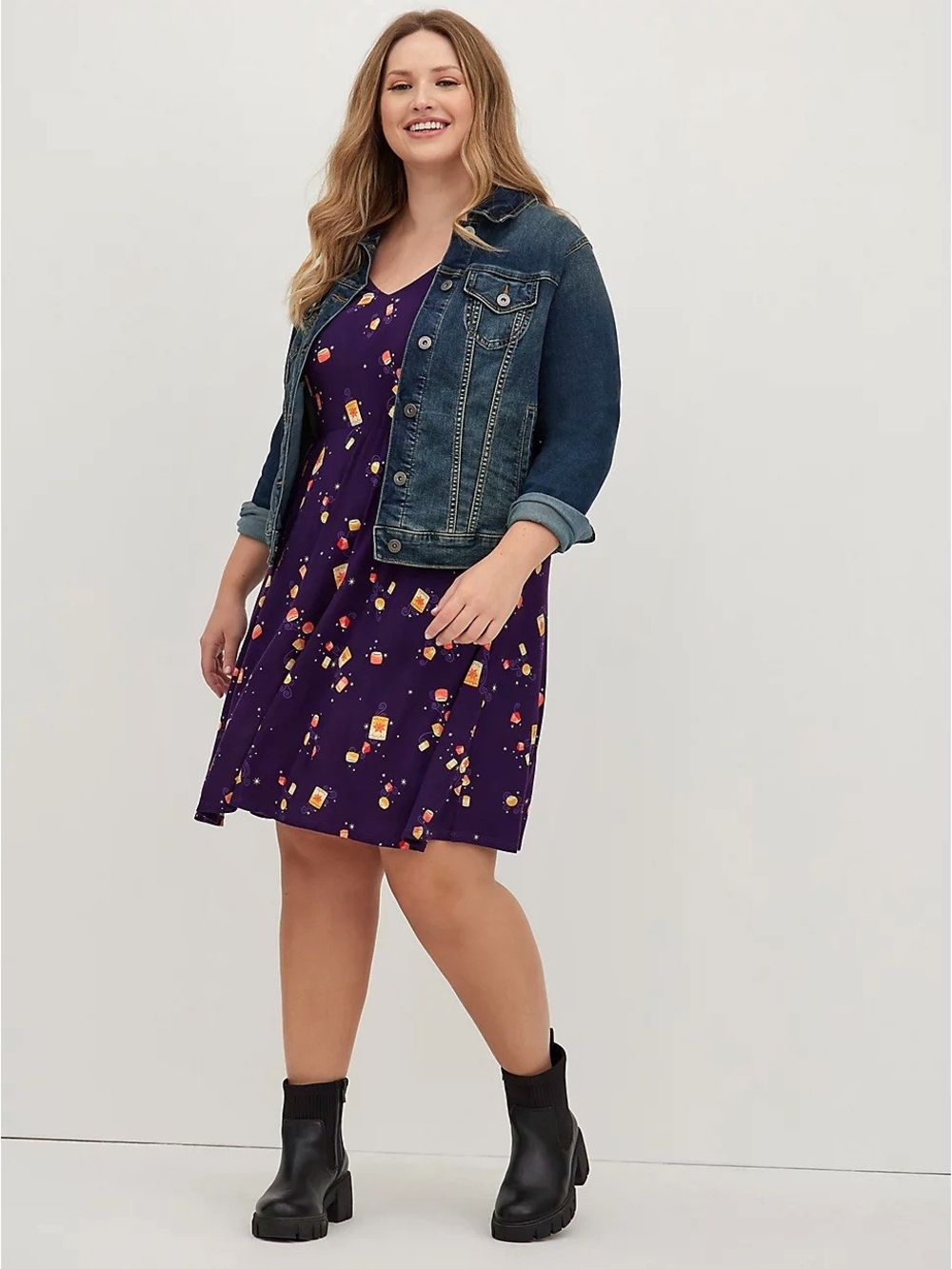 Torrid Super Soft Disney Tangled Lantern Toss Dress, Size 0x GUC